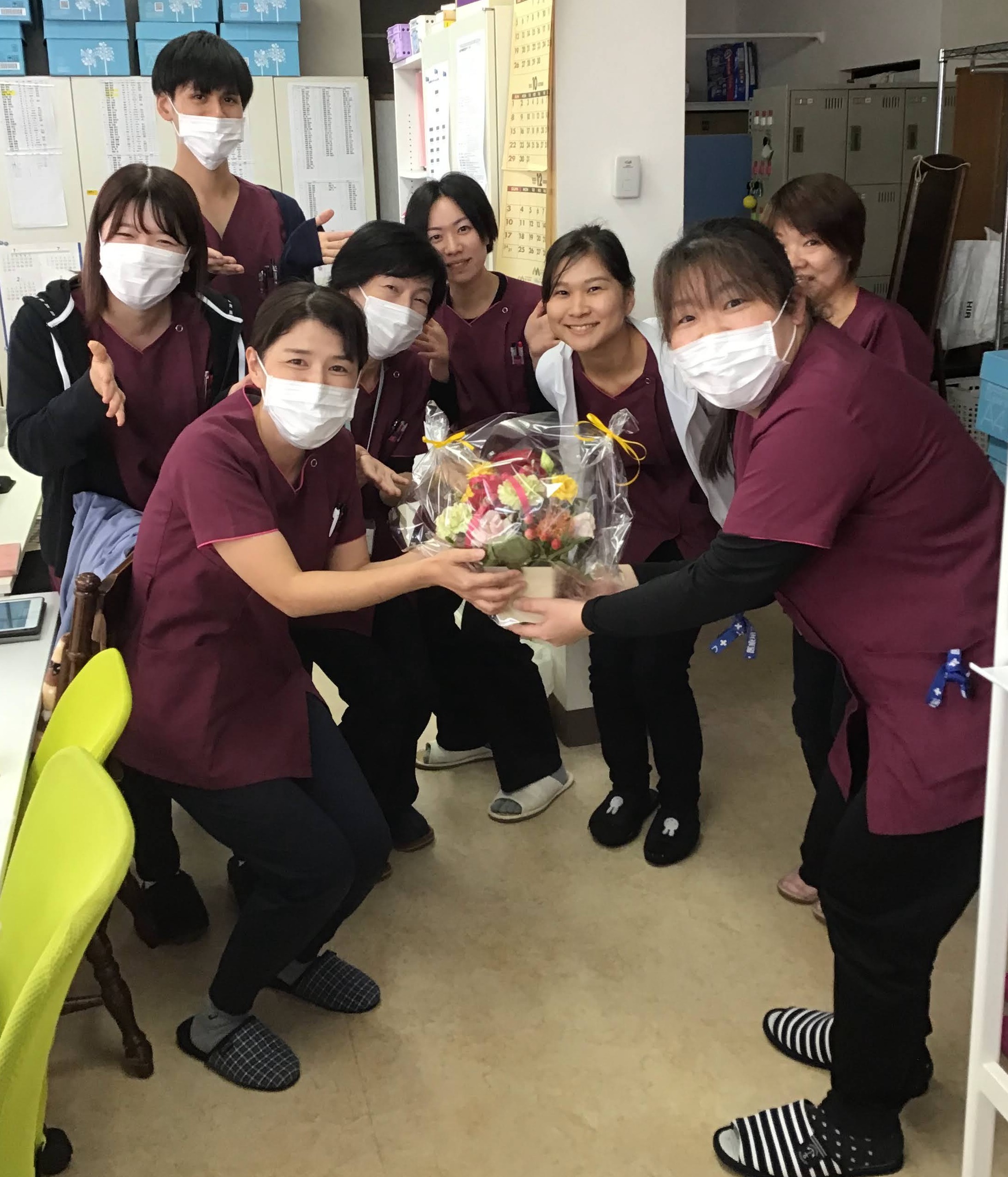 花束の贈呈